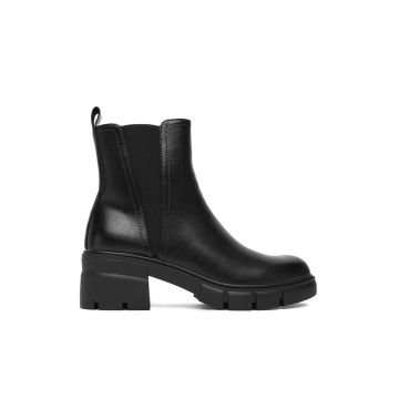 Botine dama  Textil - Negru