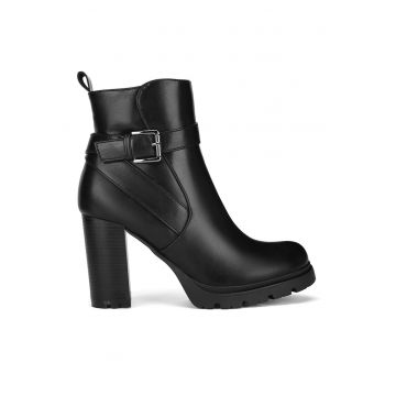 Botine dama  WS5881-26 - negru - piele ecologica
