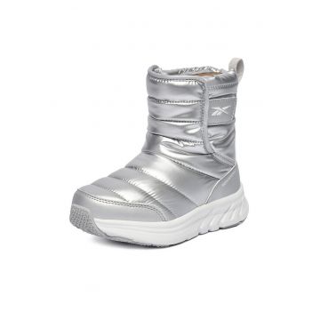 Cizme fete -  textil - argintiu