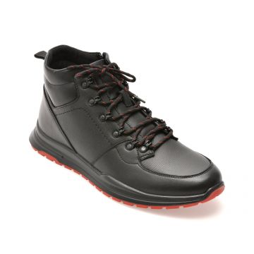 Ghete BITE THE BULLET negre, 221159, din piele naturala