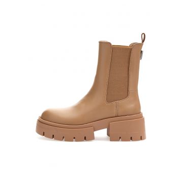 Ghete Chelsea cu toc masiv Charlotte