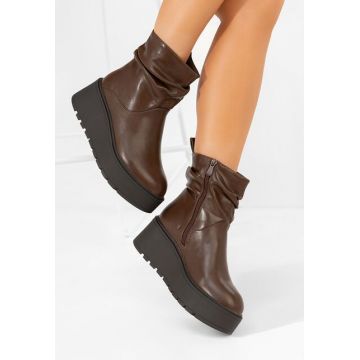 Ghete cu platformă Vanida maro