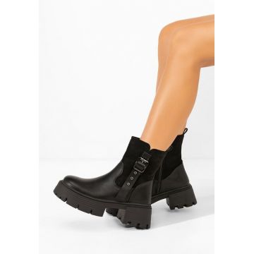 Ghete cu talpa groasa Isavine negre