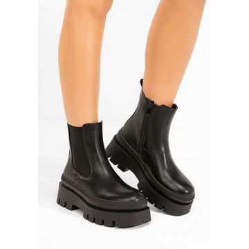 Ghete cu talpa groasa Mayte negre