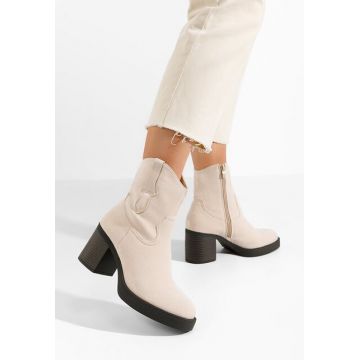 Ghete cu toc Jordyna bej