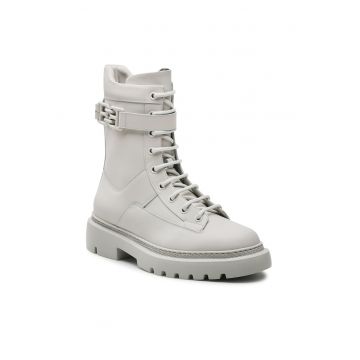 Ghete dama 6301558 -  Piele naturala - Alb -