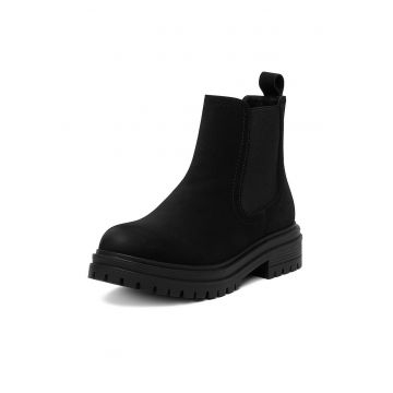 Ghete dama -  CEO-GEMMA - piele ecologica - negru