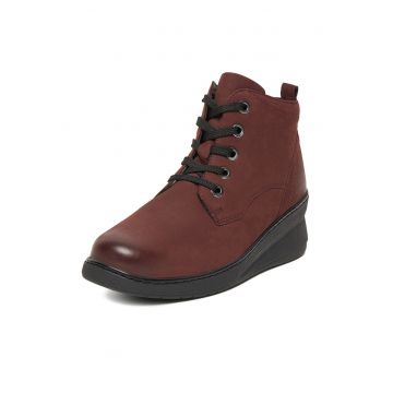 Ghete dama CEO-WI23-NUREN-02 -  Piele naturala - Bordeaux -