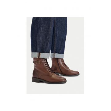 Ghete dama -  maro - piele naturala