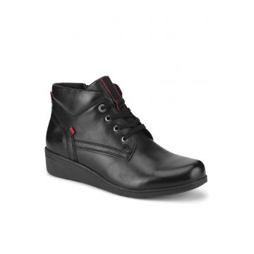 Ghete dama  model WI16-JANE ZULA-03 - piele naturala - negru