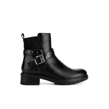 Ghete dama  WS2971-35 - piele ecologica - negru