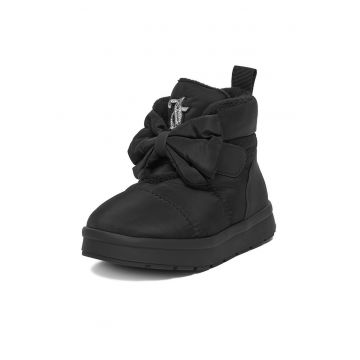 Ghete fete  textil - negru