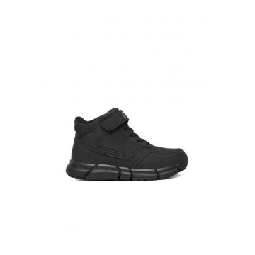 Ghete sport baieti -  textil - negru