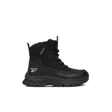 Ghete sport fete -  textil - negru/maro