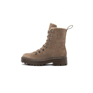 Bocanci din piele - Maro camel
