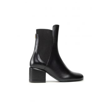 Botine dama 8Y0018/L011-K103 -  Piele naturala - Negru