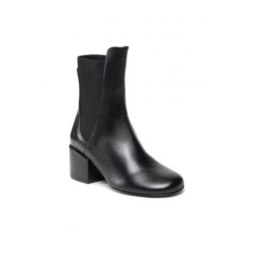 Botine dama 8Y0018/L011-K103 -  Piele naturala - Negru