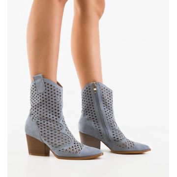 Botine dama Cameron Albastre