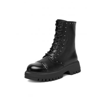 Botine dama CEO-HY59067-7 -  Textil - Negru -