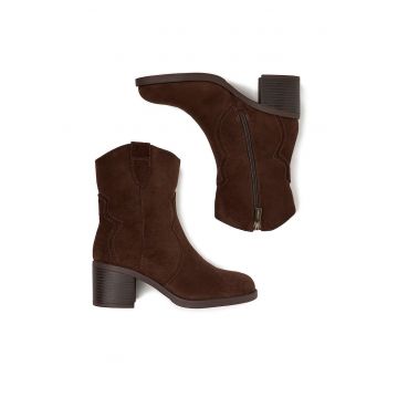 Botine dama CEO-HYF2T651S-1 -  Textil - Maro -