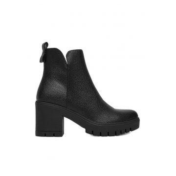 Botine dama CEO-LM25SH159-1 -  Textil - Negru