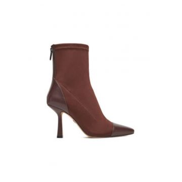 Botine dama CEO-NOURA-01 -  Textil - Maro