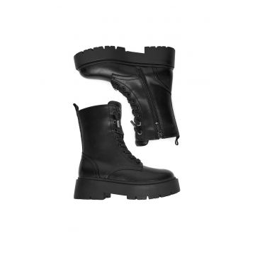 Botine dama CEO-RAIDA-01 -  Negru - Textil