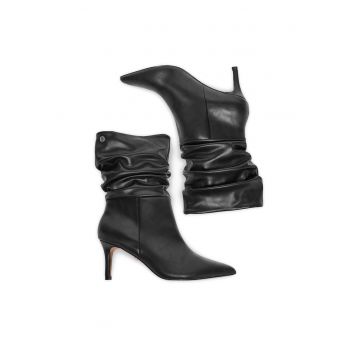 Botine dama CEO-SAMIRA-01 -  Textil - Negru