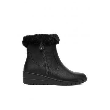 Botine dama -  negru - textil CEO-RE23F677-5