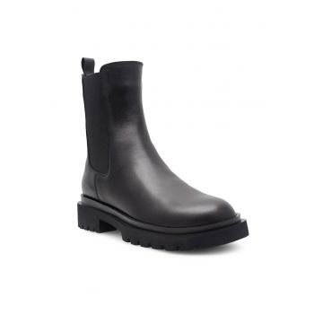 Botine dama SUSAN-26034PE - Piele naturala - Negru - Negru