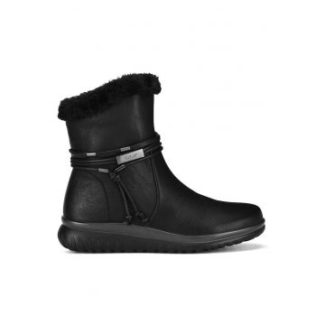 Botine dama  WS2P267-03 - negru - sintetic