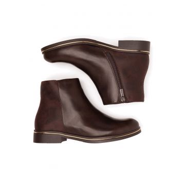 Botine dama WS6517-01 -  Textil - Maro