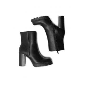 Botine  Textil Negru - Negru
