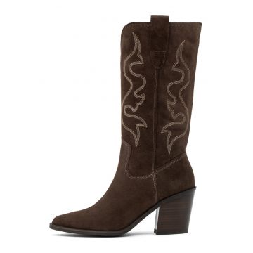 Cizme cowboy Kora - Maro inchis