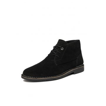 Ghete barbati -  piele naturala - negru - CEO-HARLMEN-02 MI34
