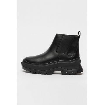 Ghete Chelsea de piele Roxie Lane - Negru