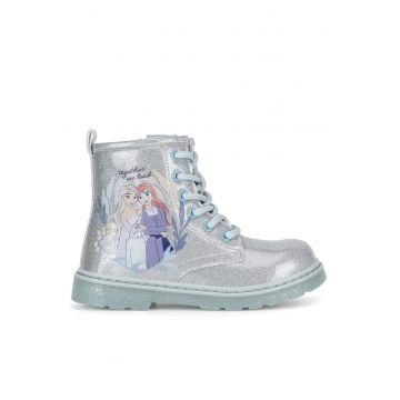 Ghete copii  argintii - sintetic - pentru fete