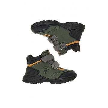 Ghete copii -  kaki - tesatura textila