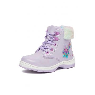 Ghete copii -  violet - material sintetic