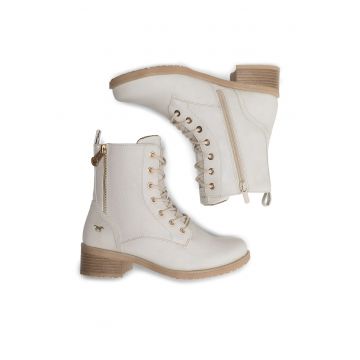 Ghete dama 1402-502 -  Piele ecologica - Alb