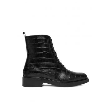 Ghete dama  C-ADELE-25217 - piele naturala - negru