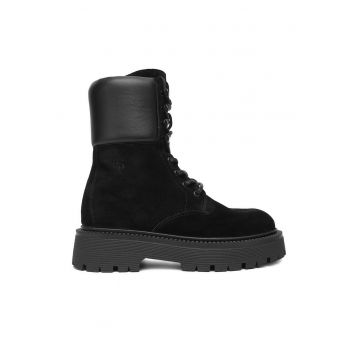 Ghete dama EO-AMIRA-8002 - Piele naturala - Negru - Negru