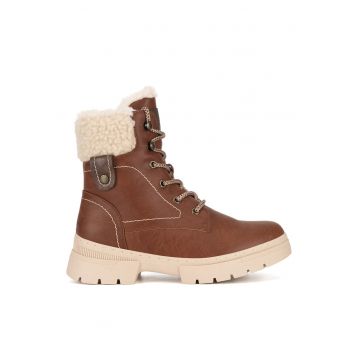 Ghete dama  SWS6217-05 - maro - material sintetic