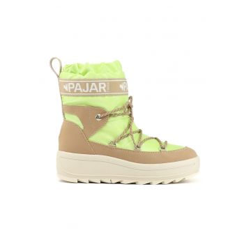 Ghete de iarna - fara inchidere Galaxy - Maro camel/Verde lime