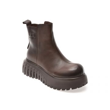 Ghete GRYXX maro, 2667, din piele naturala