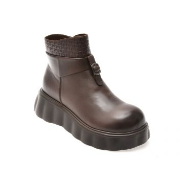 Ghete GRYXX maro, 9289, din piele naturala