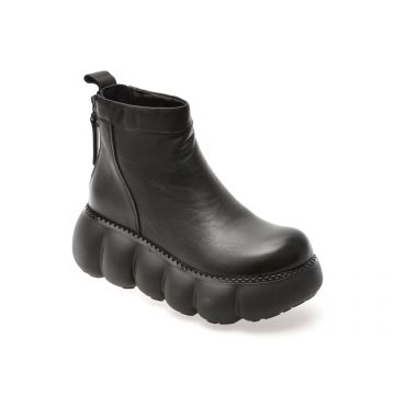 Ghete GRYXX negre, 2655, din piele naturala