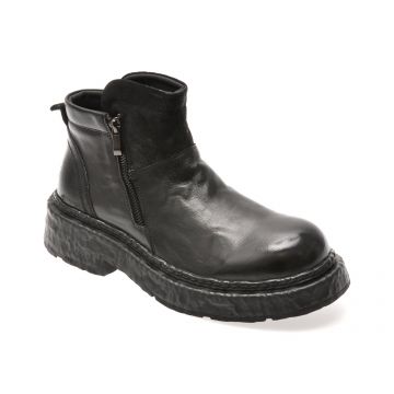 Ghete GRYXX negre, G7112, din piele naturala