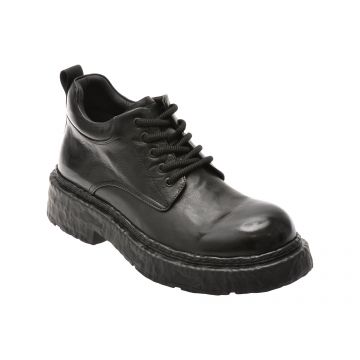 Ghete GRYXX negre, K7101, din piele naturala