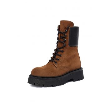 Bocanci dama  model EO-AMIRA-8002 - piele naturala - maro -